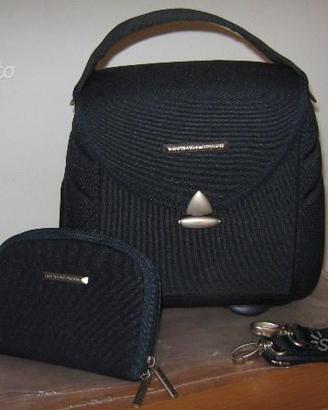 Borsa blu Roberta di Camerino con borsello