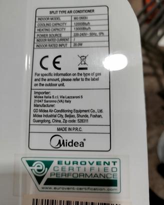 condizionatore Midea 12000 Btu