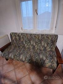 credenza, tavolo, sedie, divano