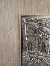 Quadro d'autore in argento