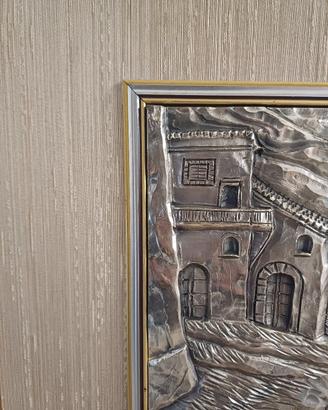 Quadro d'autore in argento
