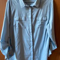 Camicia donna celeste, woman’s shirt light blue