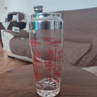Shaker Vetro Anni 60 70 Con Dosatore Ricette Cockt