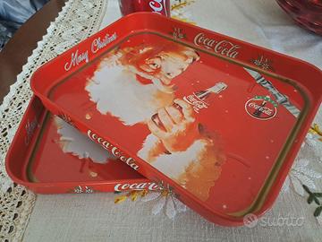 Coppia di vassoi Coca cola 