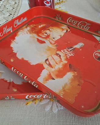 Coppia di vassoi Coca cola 