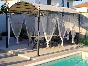 Gazebo in ferro battuto 3x4 metri