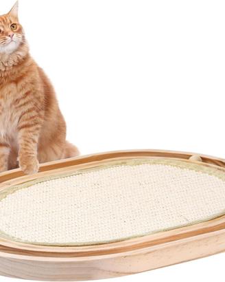 Tappetino Tiragraffi per Gatti in Sisal e palline