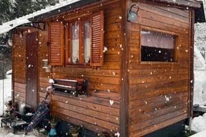 Vendita preingresso in legno roulotte