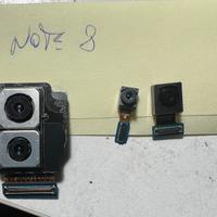 Fotocamera anteriore e posteriore samsung note 8