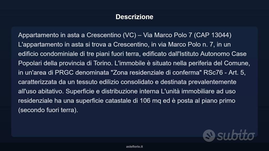 Appartamento – Crescentino, Lignola - Vista 4