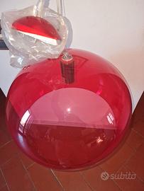 Kartell lampada a sospensione Fly Rossa