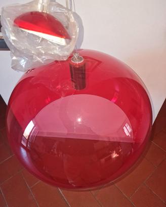 Kartell lampada a sospensione Fly Rossa