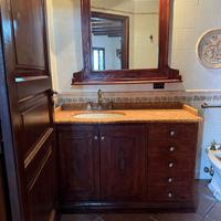 Mobile Bagno con Specchio in legno