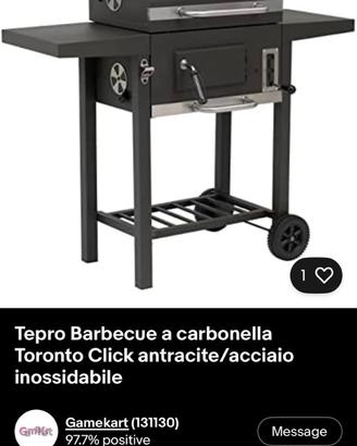 Barbecue grill a carbonella