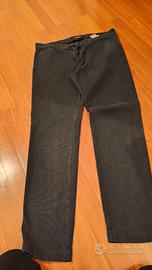 Pantaloni uomo 4/10 neri eleganti casual
