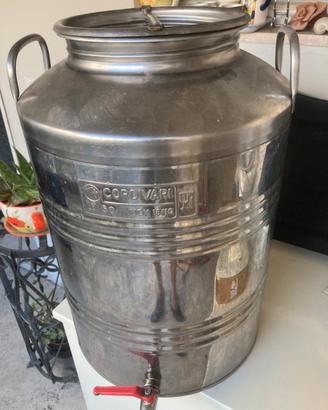 Contenitore acciaio per olio