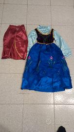 Vestito carnevale bambina Anna Frozen tg 140