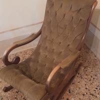 sedia dondolo vintage 