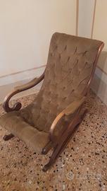 sedia dondolo vintage 
