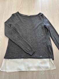 Maglia con camicia bianca incorporata, Motivi, S