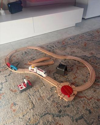 Set trenino di legno con pista