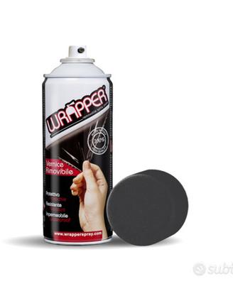 Wrapper Spray Vernice Removibile Nero Metallizzato