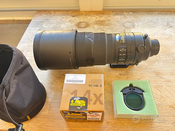 Nikon AF-S 300mm f/2.8 GEDVR II+TC1.4iii+FilC-PL1L