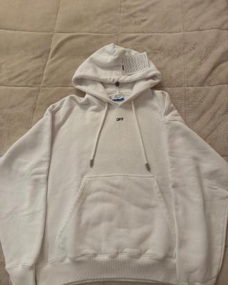 Off-White Felpa Bianca con scritta OFF