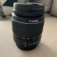Obiettivo Canon EF‑S 18–55mm + treppiedi Hama