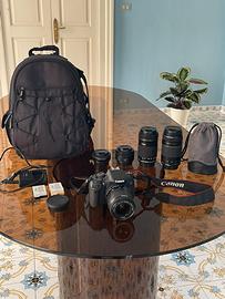 Kit Reflex Canon 700D + 4 Obiettivi Pro Extra