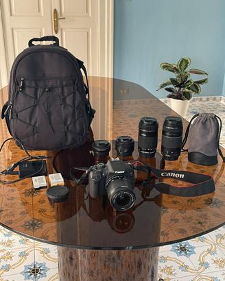 Kit Reflex Canon 700D + 4 Obiettivi Pro Extra