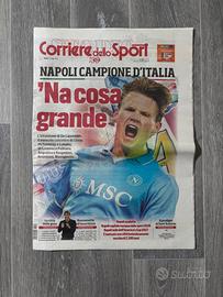 Giornale corriere dello sport Napoli campione