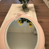 Specchio cornice rosa per bimbi