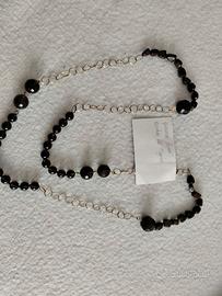 Collana in quarzo e occhio di tigre