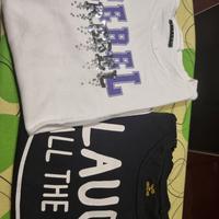 Combo maglietta bianca e nera