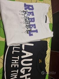 Combo maglietta bianca e nera