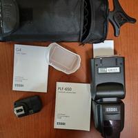 Flash Esddi  plf-650 e trigger G4 per Canon