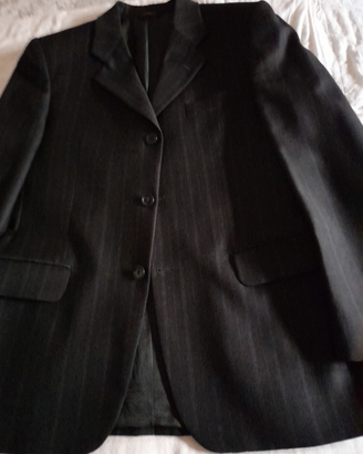 Abito da uomo Prestige nero gessato taglia 48