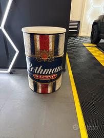 Bidone da interno con piano in legno Rothmans