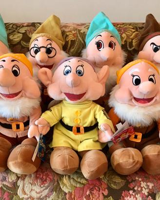 Peluches originali Disney dei sette nani