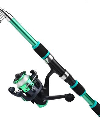 Canne da pesca con mulinello 2,10 mt e 2,70 mt