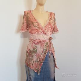 Top rosa Moonlight y2k 