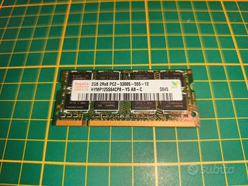 RAM 2GB 2Rx8 PC2 5300S - DDR2 667MHz CL5