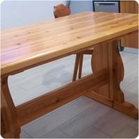 tavolo e 2 sedie in vero legno di pino