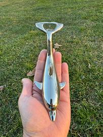 Apribottiglie vintage a forma di delfino