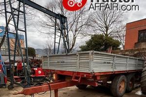 Rimorchio agricolo 2 assi 110 q.li ribaltabile