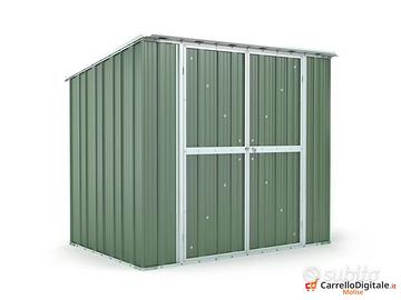 Casetta in lamiera box Acciaio 231x175 cm verde