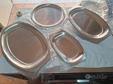 32 vassoi inox 18/8 Danimarca nuovi mai usati