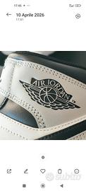 scarpe Jordan Air Jordan 1Mid White Shadow 