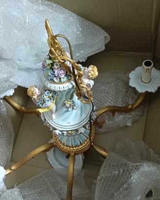 lampadario in ceramica